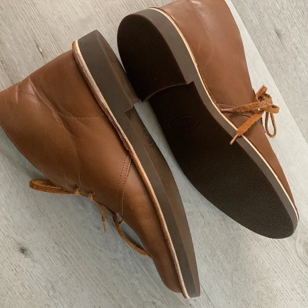 Clark's‎ bushacre 2 chukka boots 11 lace up leather tan cognac winter fall